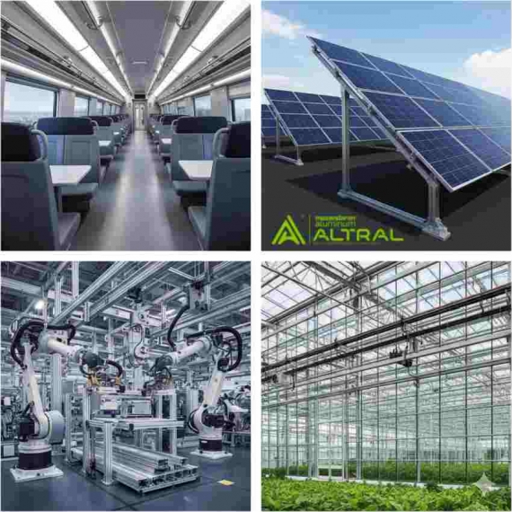 کاربرد پروفیل آلومینیومی در صنایع مختلف