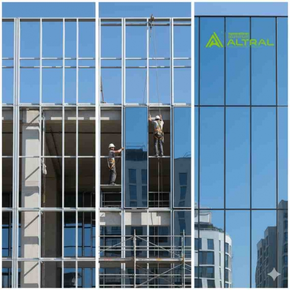 مراحل اجرای کرتین وال